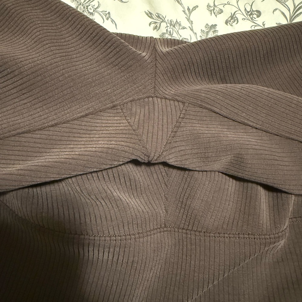Lululemon Brown Ribbed Softstreme Flared Pant - Picture 8 of 10